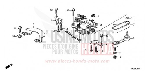 AMORTIS. DIRECTION CBR600RAC de 2012